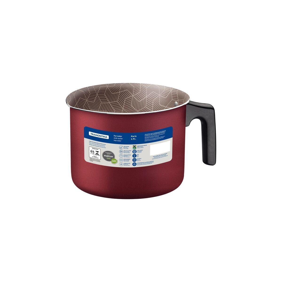 Fervedor Paris 14 cm 1,9 Litros Tramontina - Vermelho 