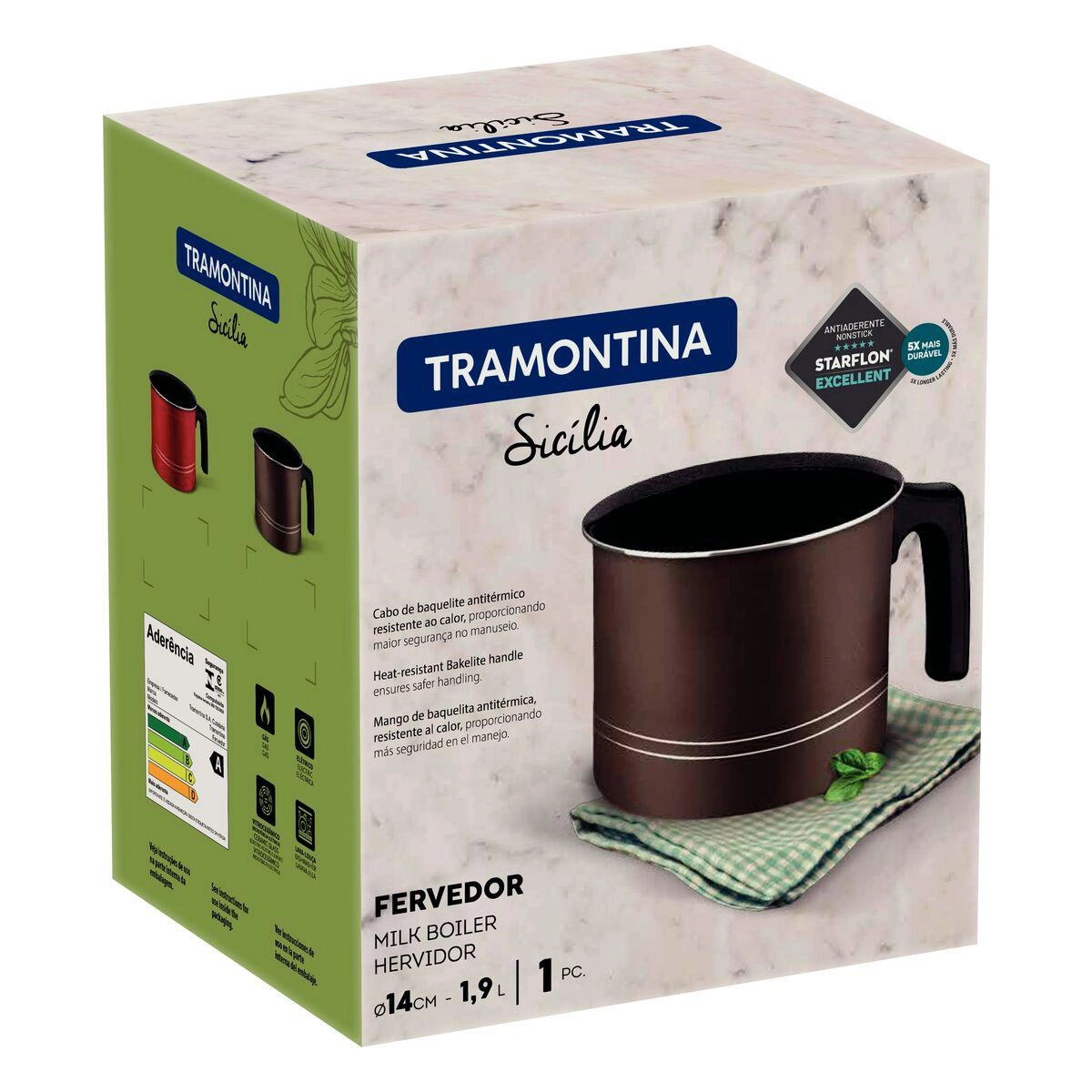 Fervedor Sicília Avelã 1,9 Litros 14 cm Tramontina