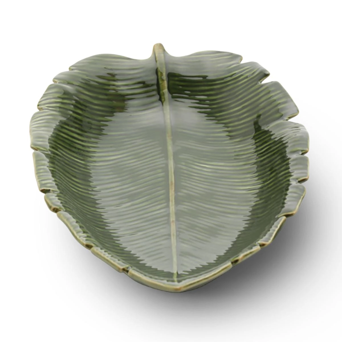 Folha Decorativa Banana Leaf Cerâmica Lyor Design - Verde 