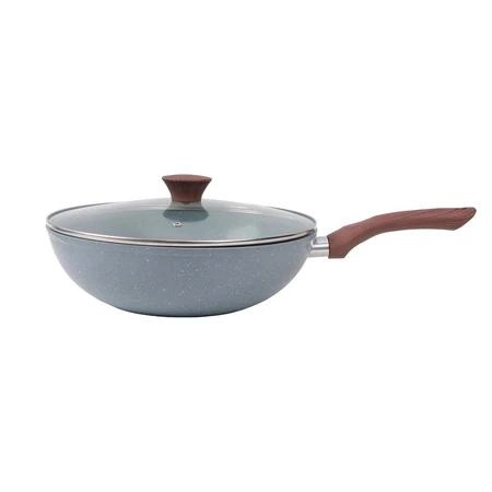 Frigideira wok de indução com tampa de vidro Verona cinza 4,3 L - Vista Home