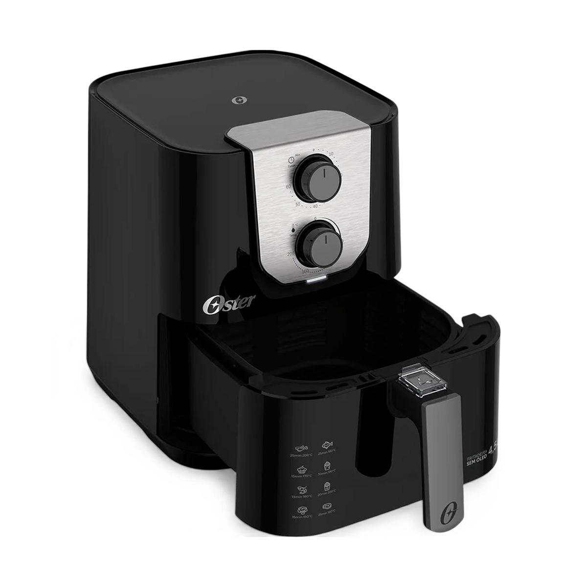 Fritadeira sem óleo 1500 W 220 V preta - Oster