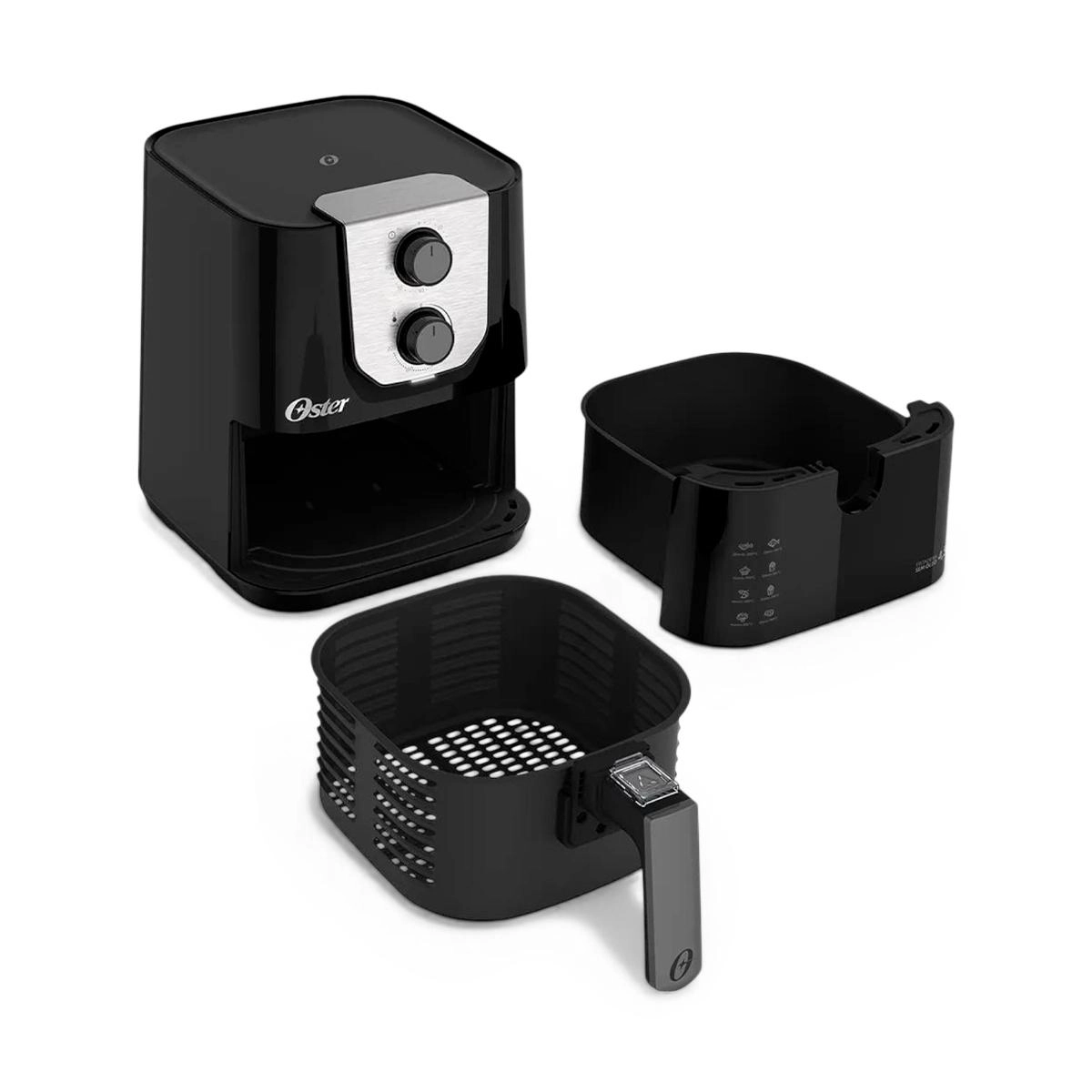 Fritadeira sem óleo 1500 W 220 V preta - Oster