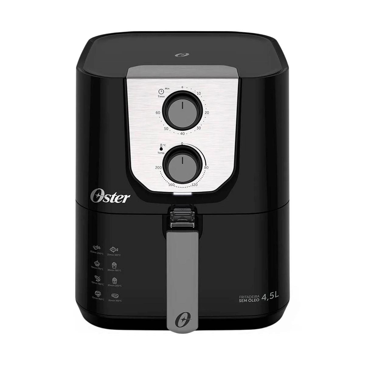 Fritadeira sem óleo 1500 W 220 V preta - Oster