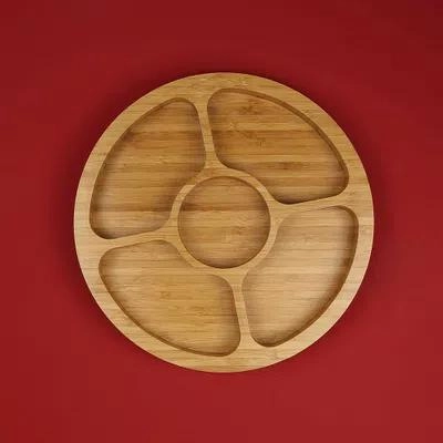 GAMELA REDONDA 3365 BAMBOO C/5 DIVISORIAS MOR