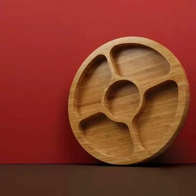 GAMELA REDONDA 3365 BAMBOO C/5 DIVISORIAS MOR