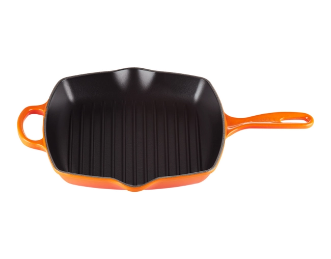 Grelha quadrada 26 cm Signature laranja - Le Creuset