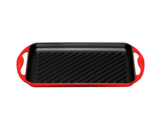 GRELHA RETANGULAR 201260006 VERMELHO C/ ALCA LE CREUSET