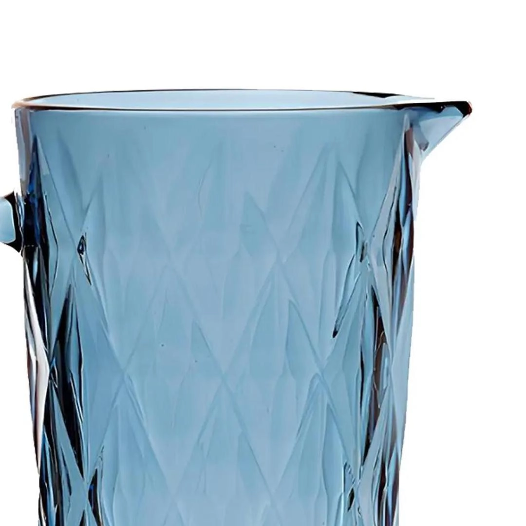 Jarra stella azul de vidro com alça 1,2l - Vista Home