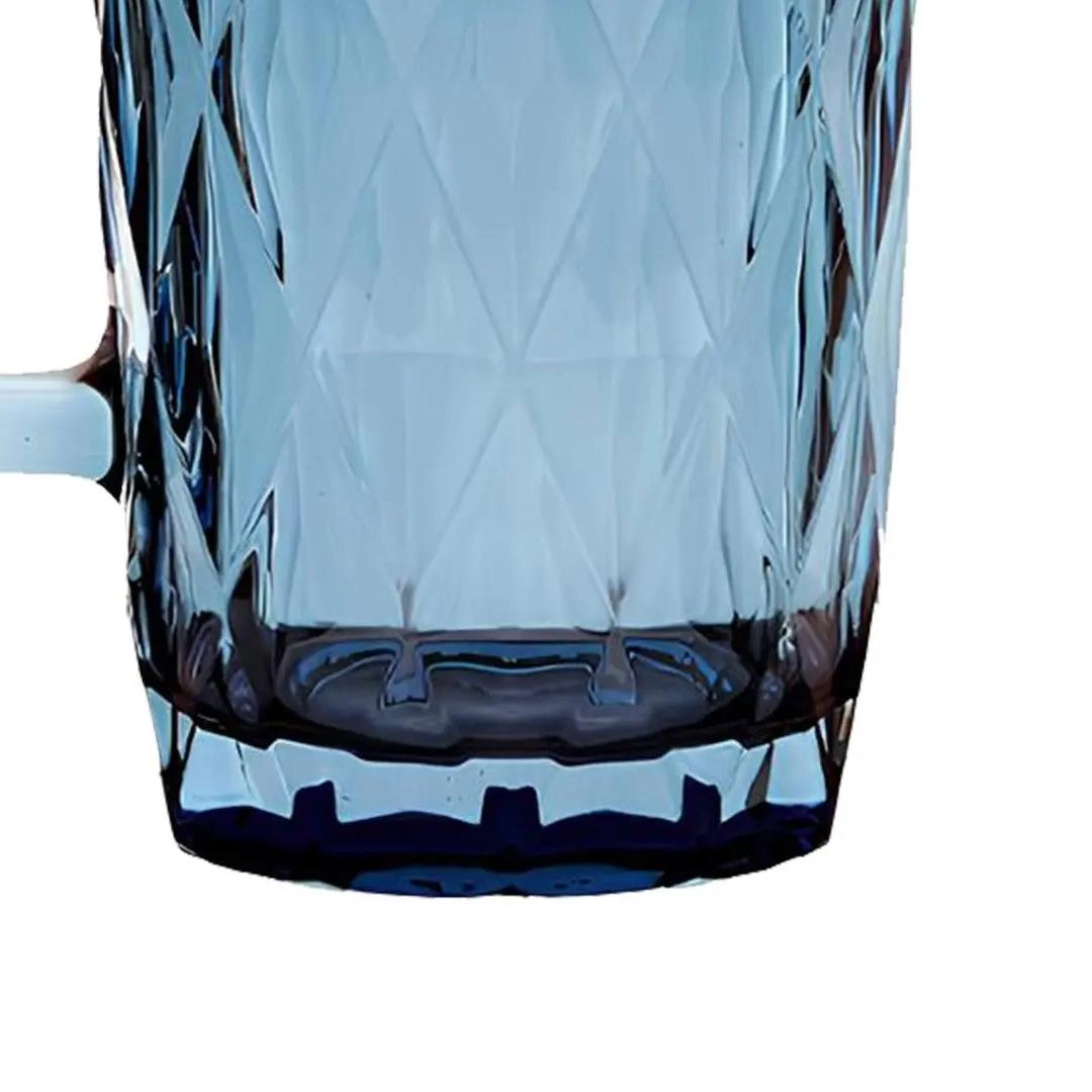 Jarra stella azul de vidro com alça 1,2l - Vista Home