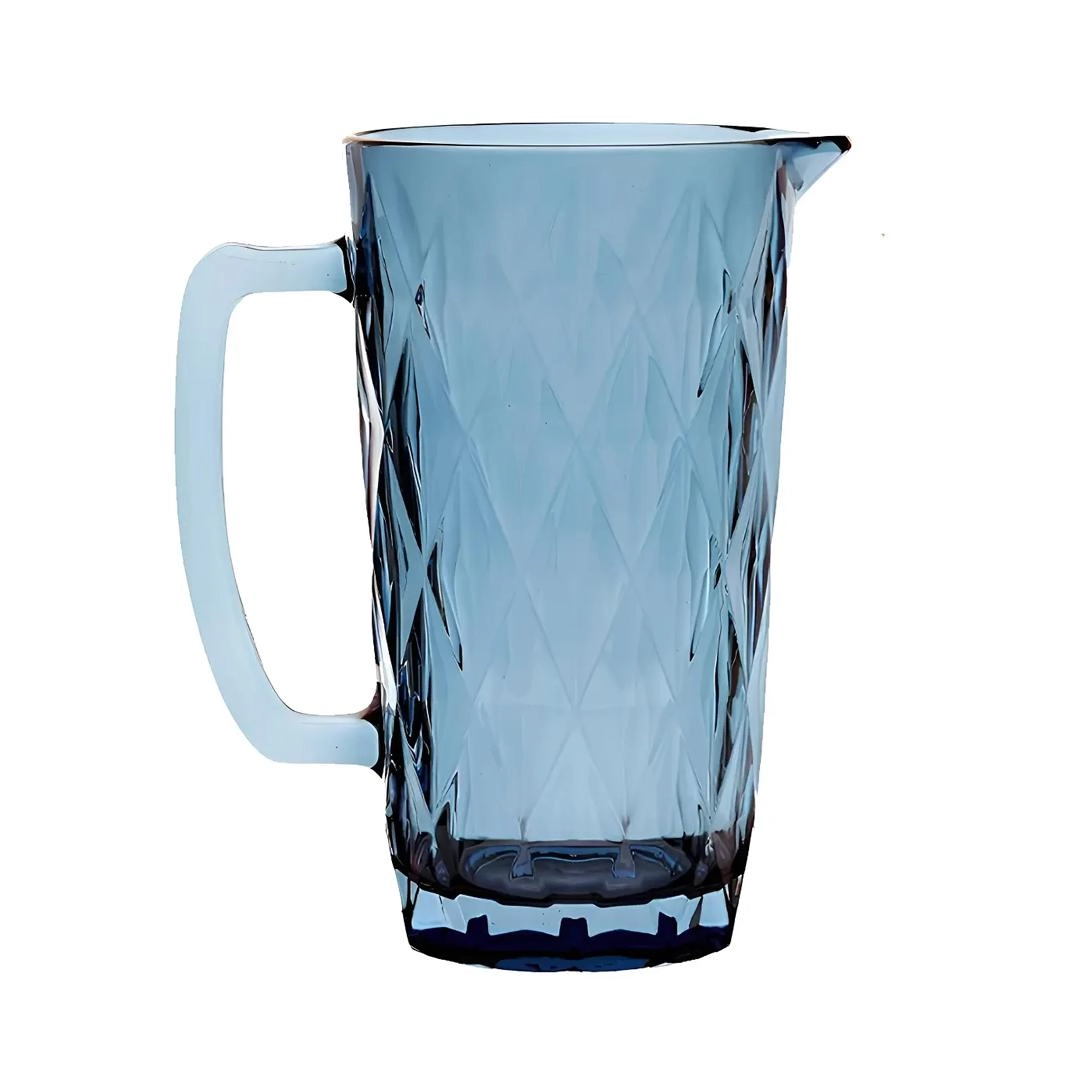 Jarra stella azul de vidro com alça 1,2l - Vista Home