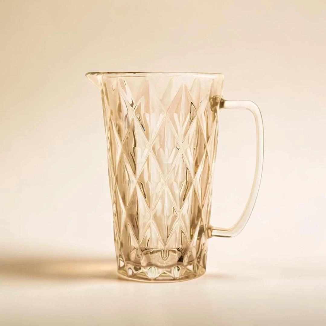 Jarra stella âmbar de vidro com alça 1,2l - Vista Home