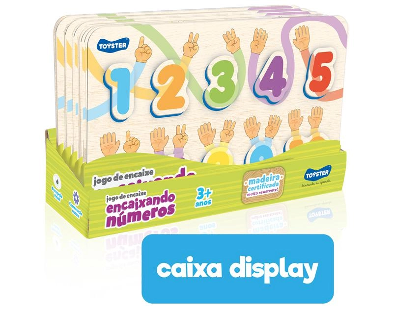 Jogo de Encaixe Encaixando os Números Toyster