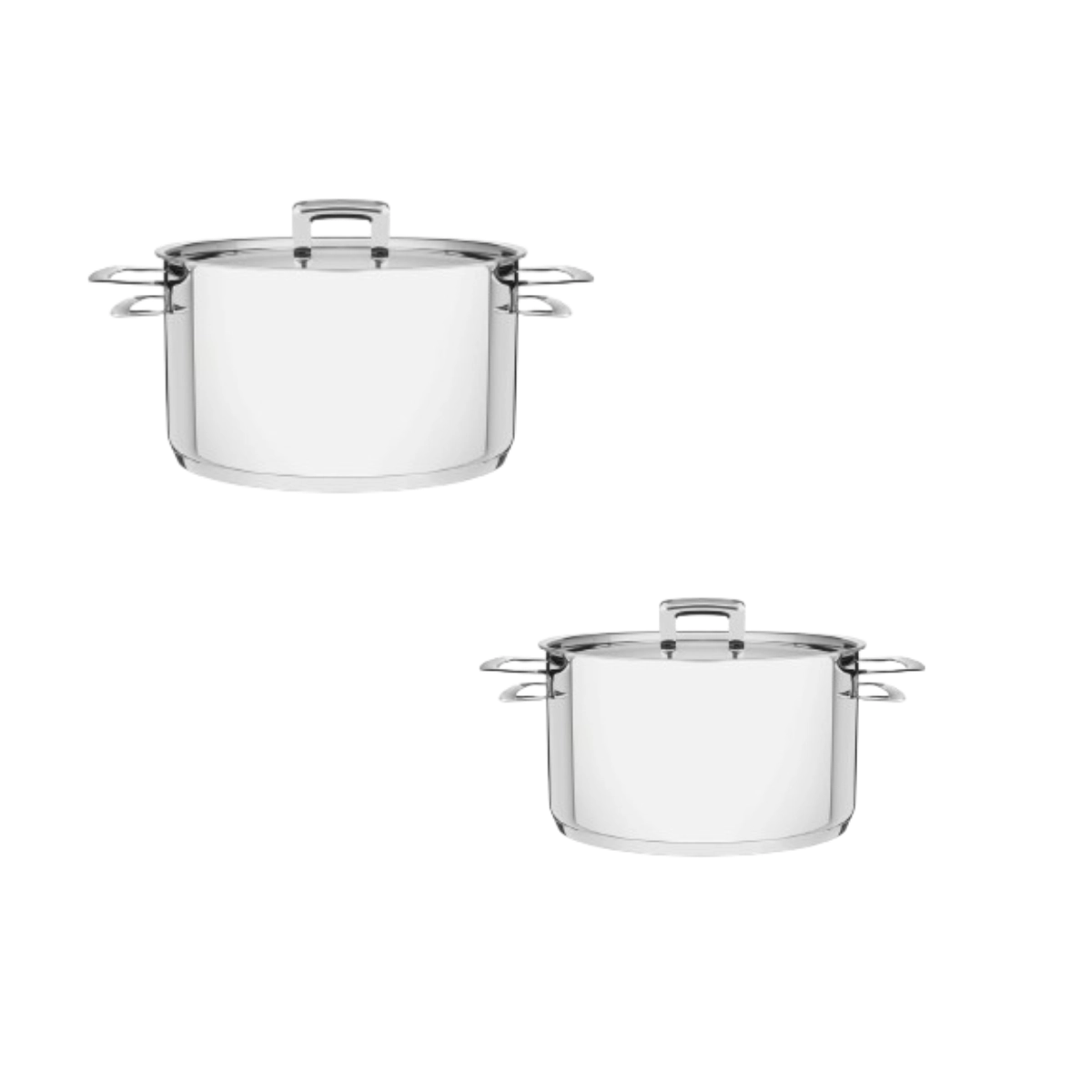 Conjunto de panelas brava 2 peças em aço inox com fundo triplo indução - Tramontina