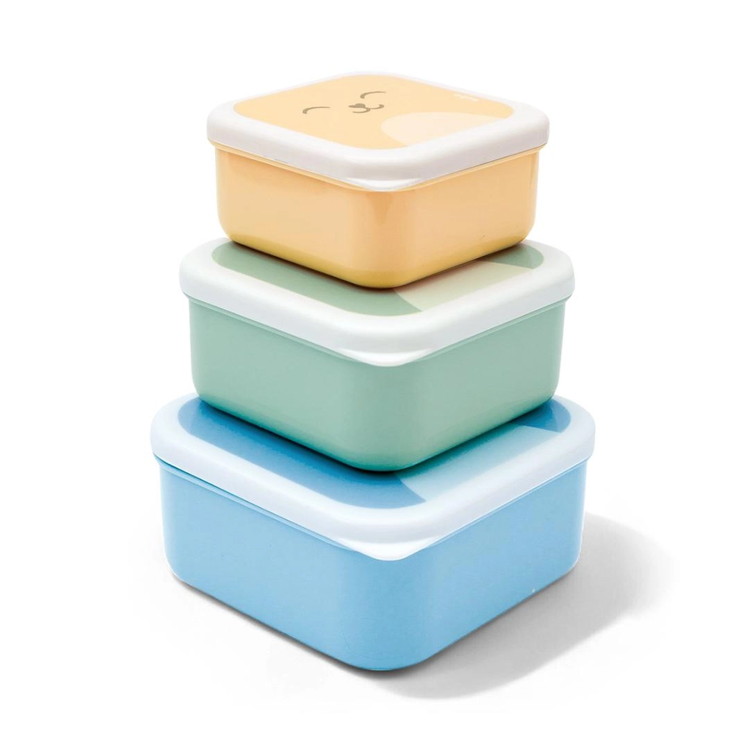 Kit 3 Potinhos Gumy Buba- Azul