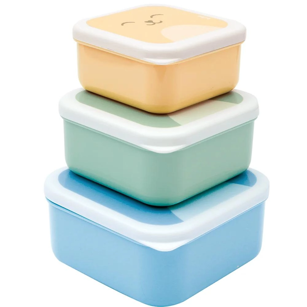 Kit 3 Potinhos Gumy Buba- Azul