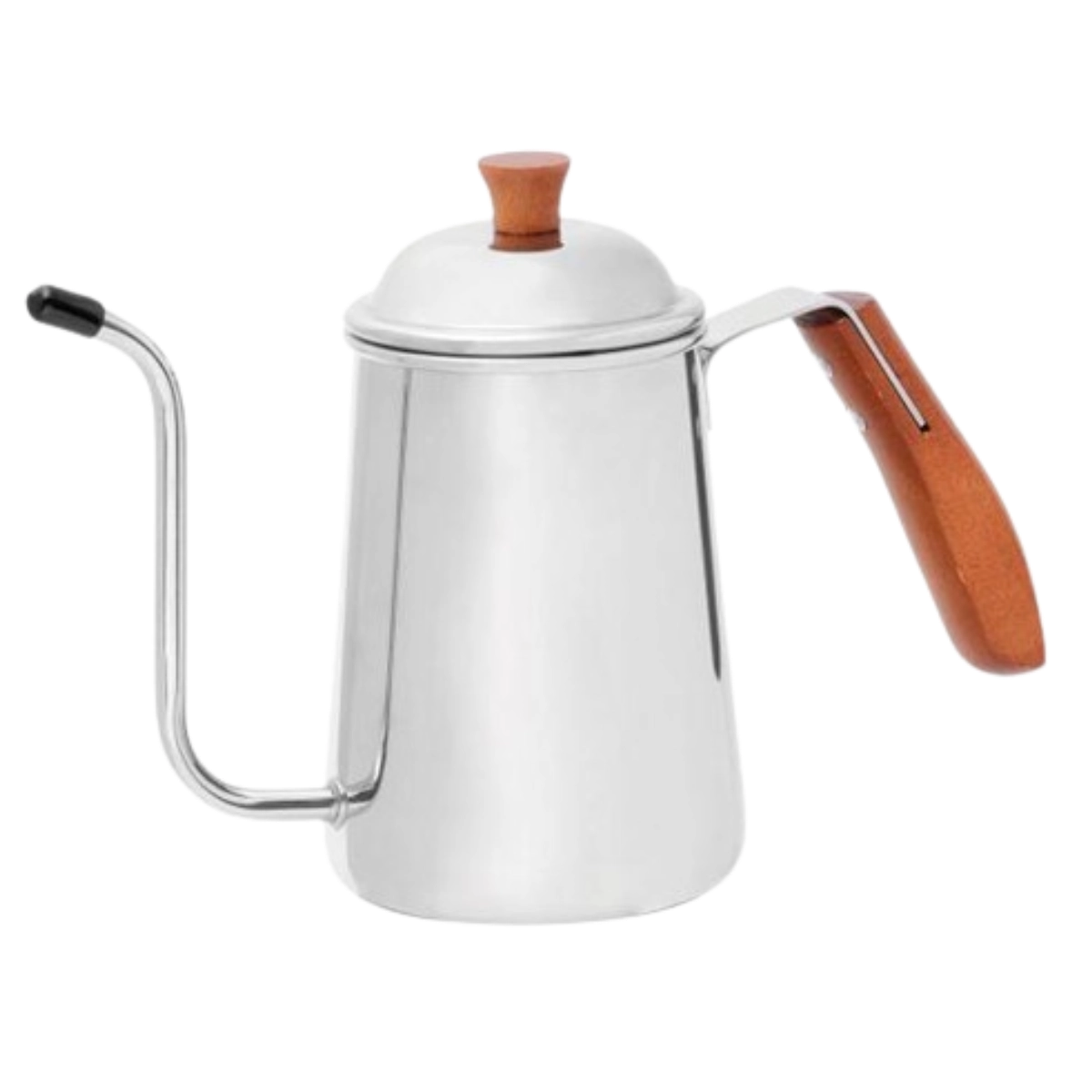 Kit Bule E Chaleira Bico Fino Inox Cabo Madeira Mimo Style