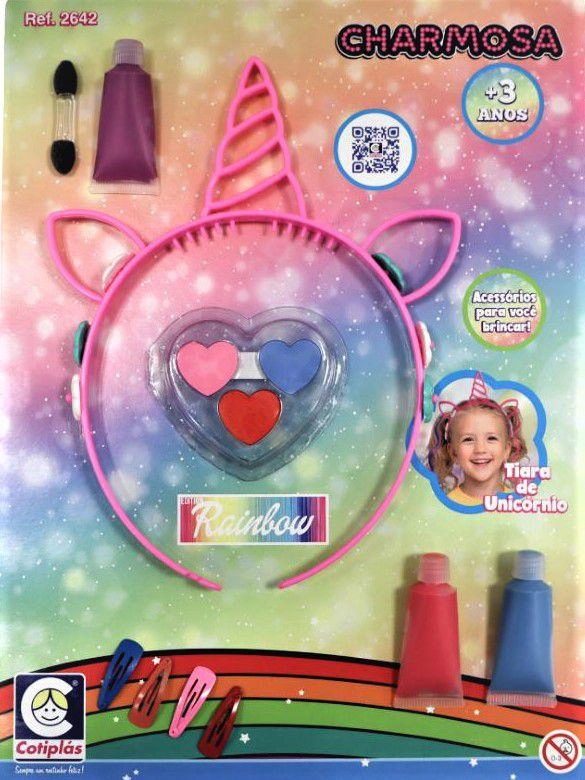 Kit Charmosa Rainbow Unicórnio Cotiplás