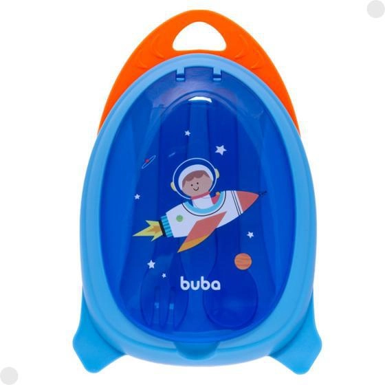 Kit Refeicao Aventuras Astronauta C/ Talheres Buba