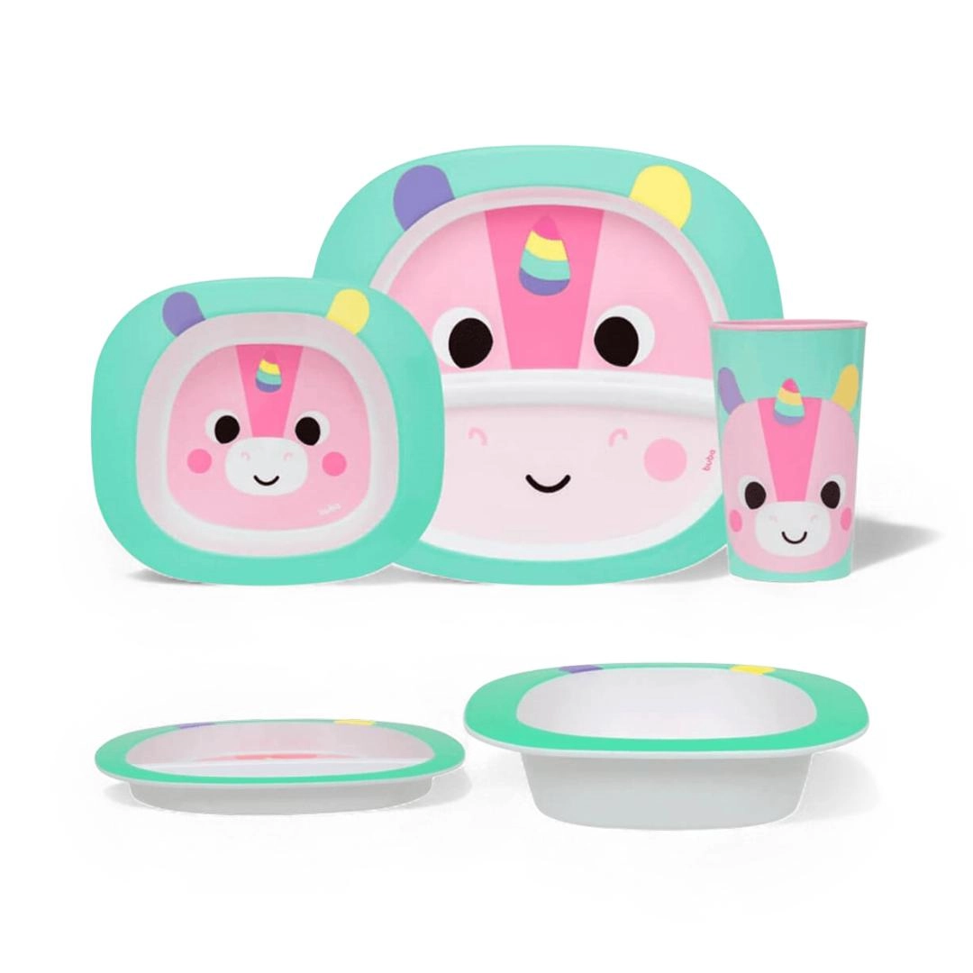 Kit Refeicao Zoo Unicornio 3pcs Buba