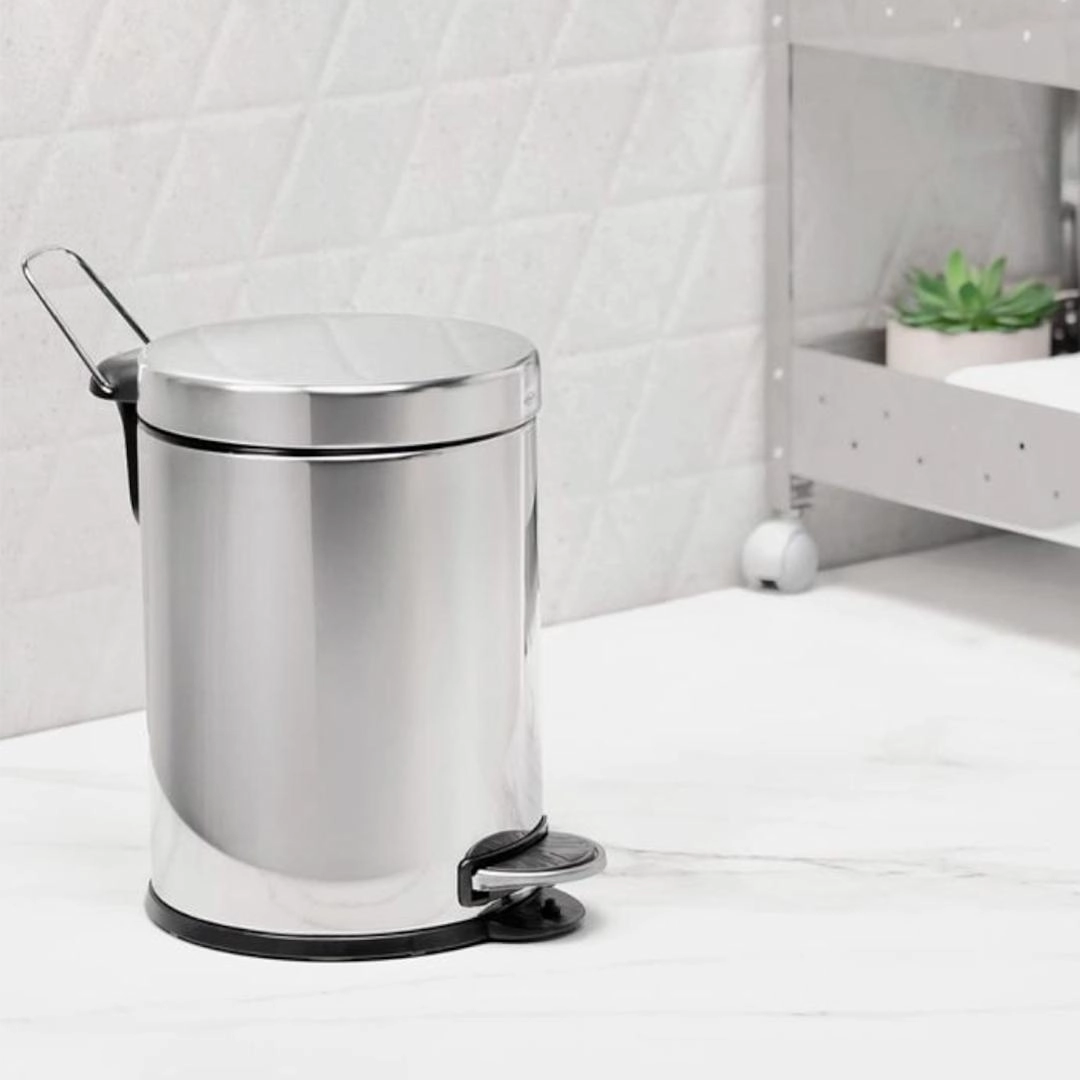 Lixeira 3040/202 Inox C/Pedal/Balde 5lts Brinox