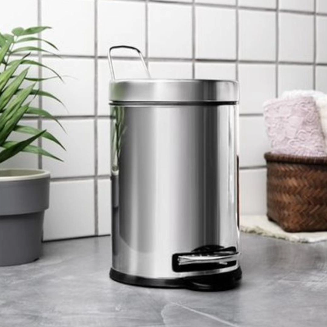 Lixeira 3040/203 Inox C/Pedal/Balde 12lts Brinox