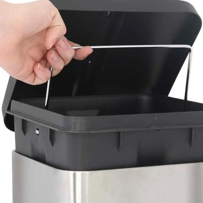 Lixeira Jaspe 12 Litros Inox Mor