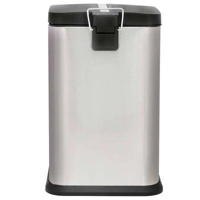 LIXEIRA PEDAL 8234 JASPE 20LTS QUADRADA MOR