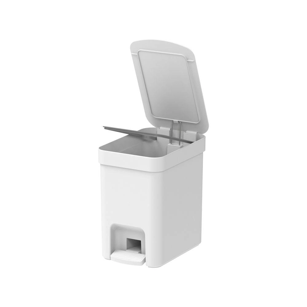 Lixeira Pedal Trium 6 Litros Fechado Martiplast Ou - Branco