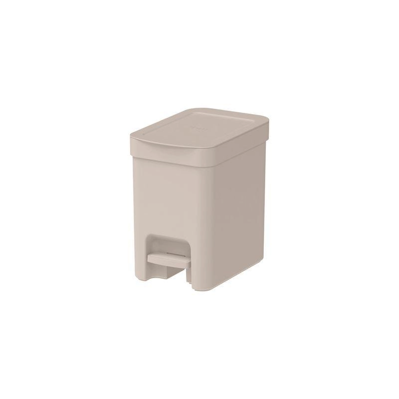 Lixeira Pedal Trium 6lts Fechado Martiplast Ou - Bege