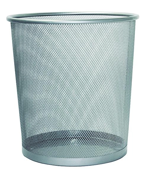 Lixeira Tela Silver 26 cm Mimo Style