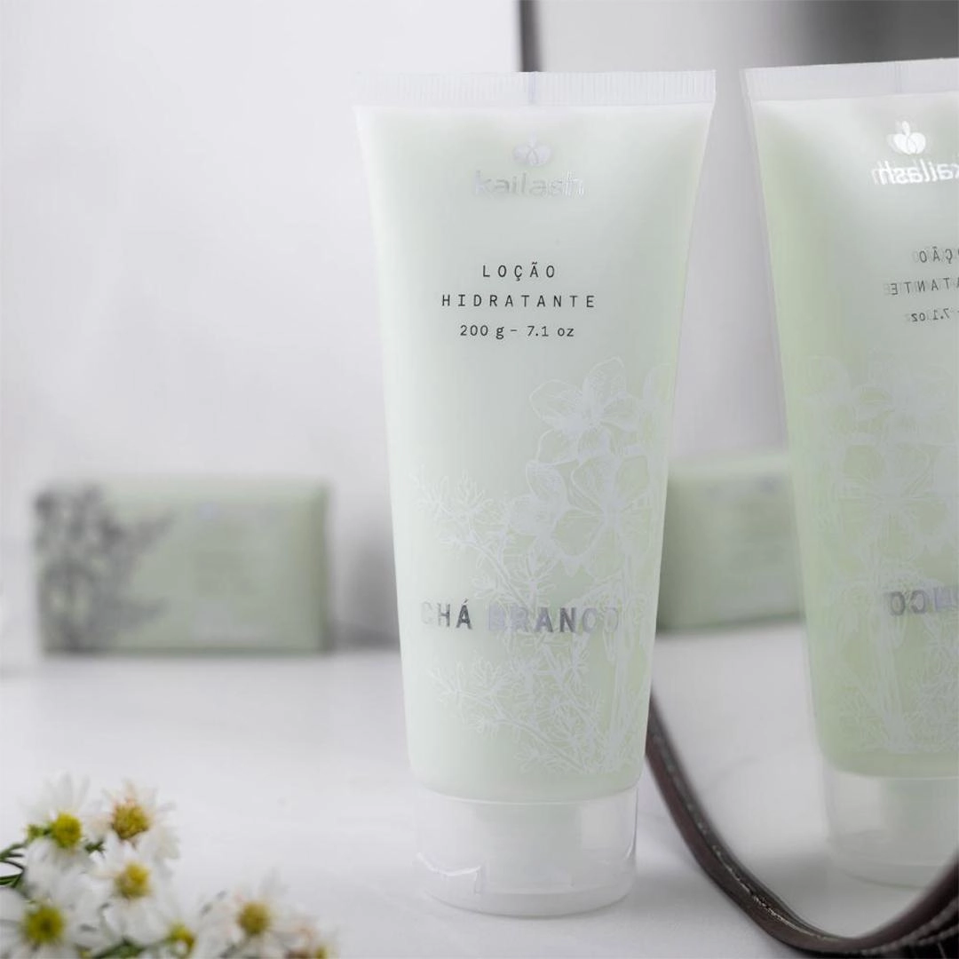 Loção hidratante corporal chá branco 200g - Kailash