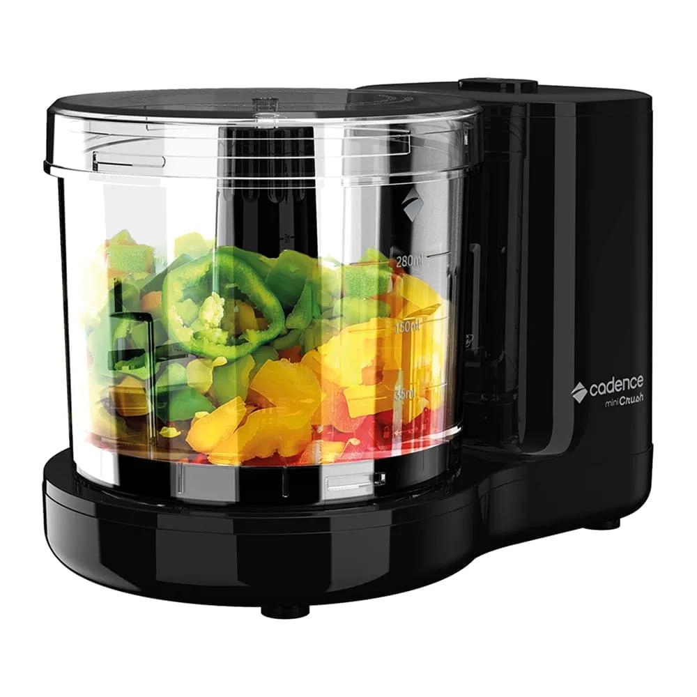 Mini processador elétrico Mini Crush 220 V preto - Cadence