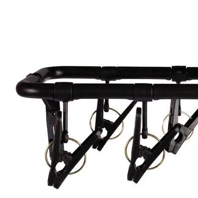 MINI VARAL MULTIUSO 6132 DOBRAVEL C/ 12 PRENDEDORES PRETO MOR