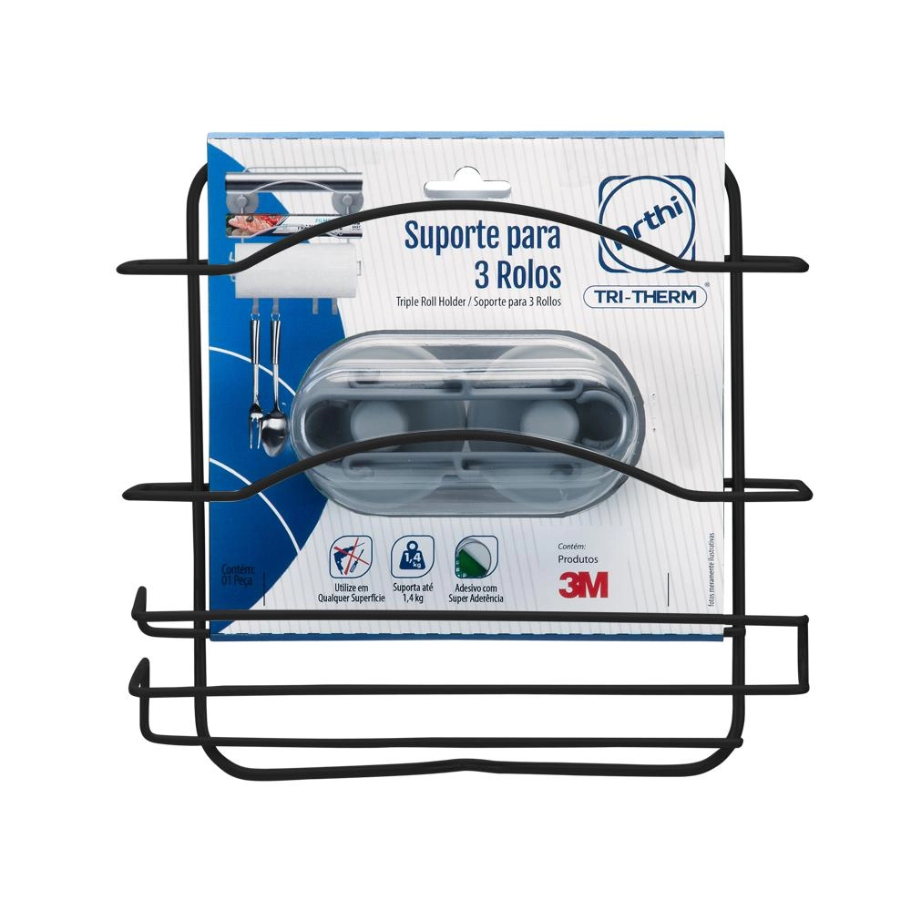 ORGANIZADOR 3 ROLOS 3439 BLACK DUPLA FACE ARTHI