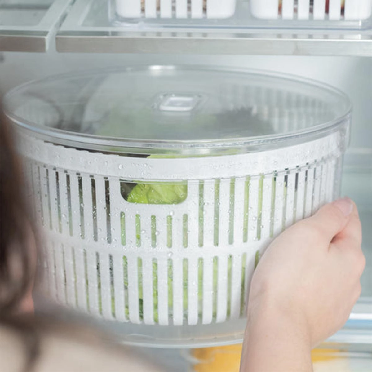 Organizador C/ Cesto Fresh Clear 5,5lts Martiplast Ou- Natural