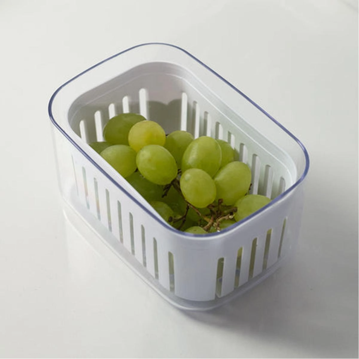 Organizador Clear Fresh 650 ml com Cesto Martiplast Ou - Natural