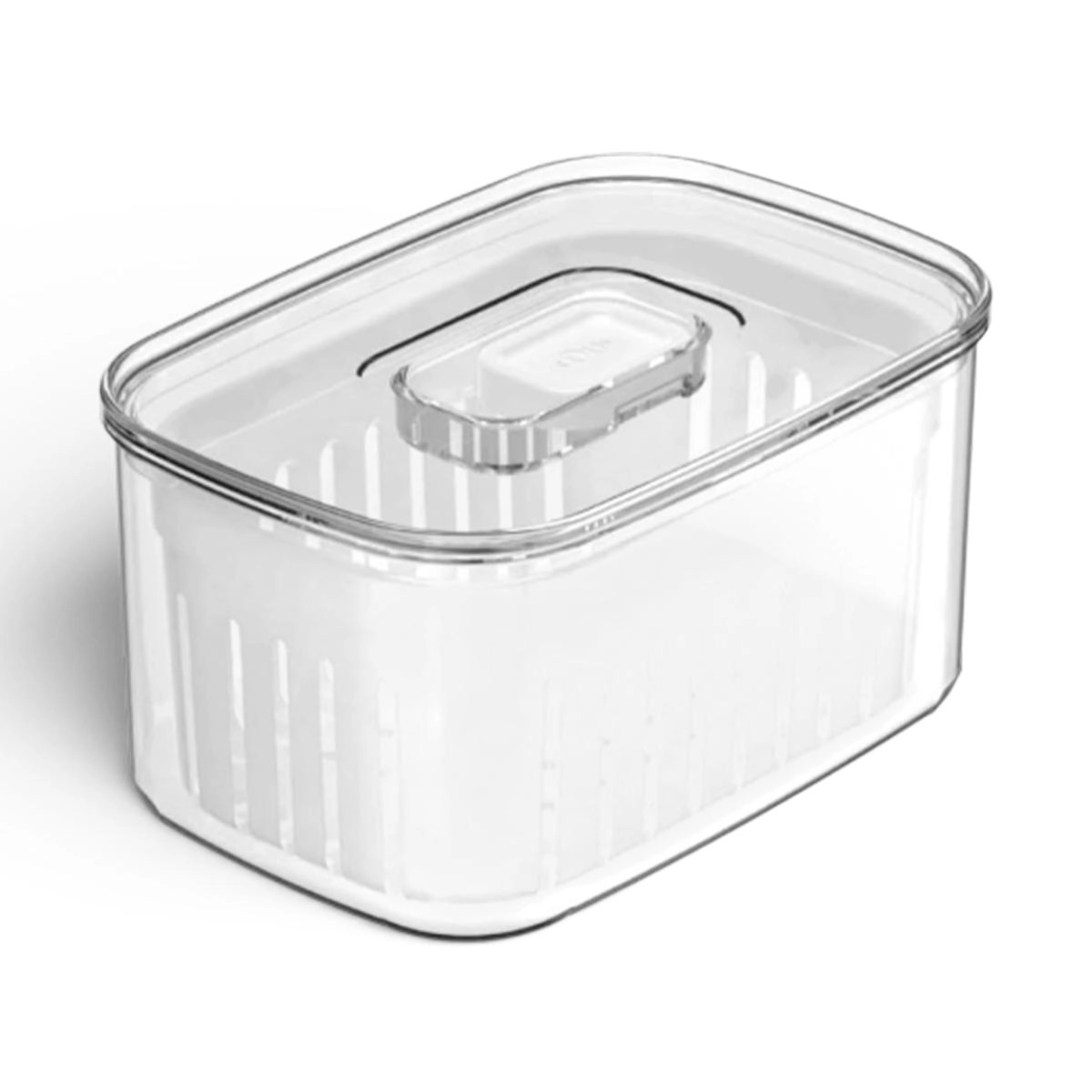 Organizador Clear Fresh 650 ml com Cesto Martiplast Ou - Natural