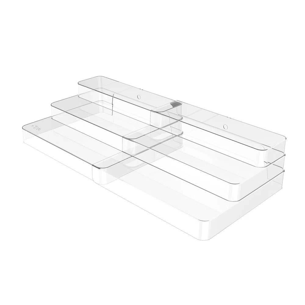 ORGANIZADOR OC850 MULTINIVEL EXTENSIVEL CLEAR 25X29X10CM NATURAL MARTIPLAST OU