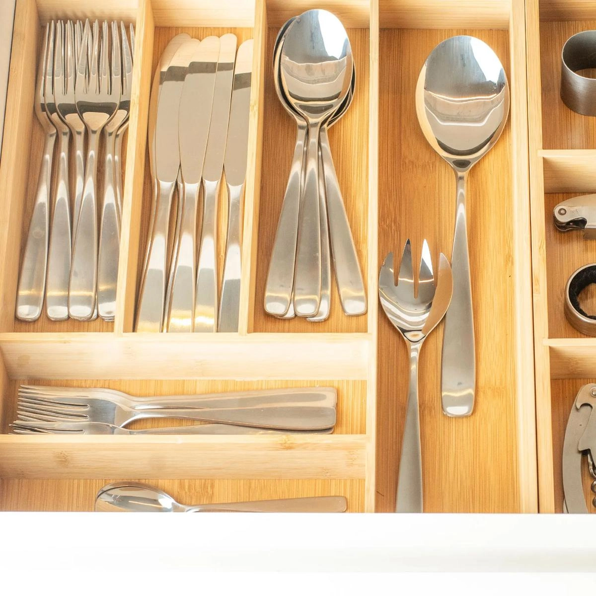 Organizador Talheres Keep Bambu Martiplast Ou