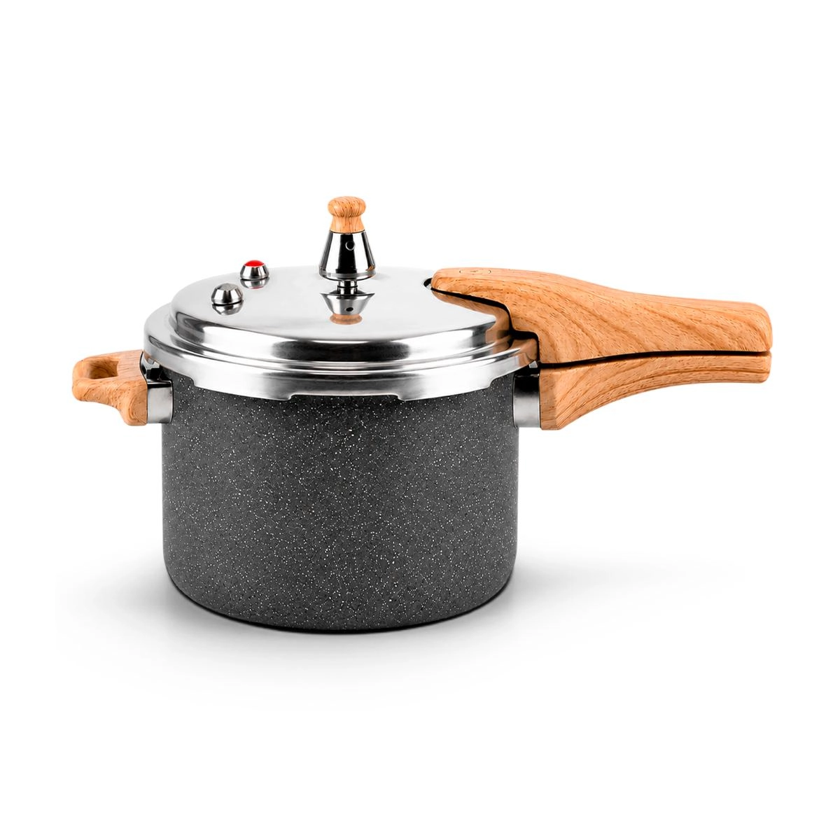 Panela de pressão com revestimento cerâmico para indução 4,2 L cinza - Dolce Home