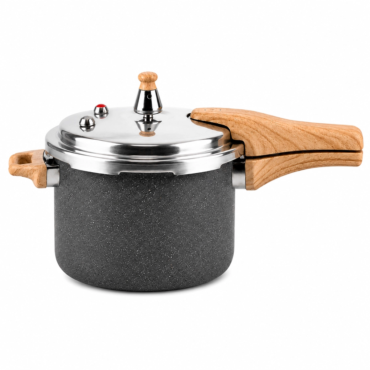 Panela de pressão com revestimento cerâmico para indução 4,2 L cinza - Dolce Home