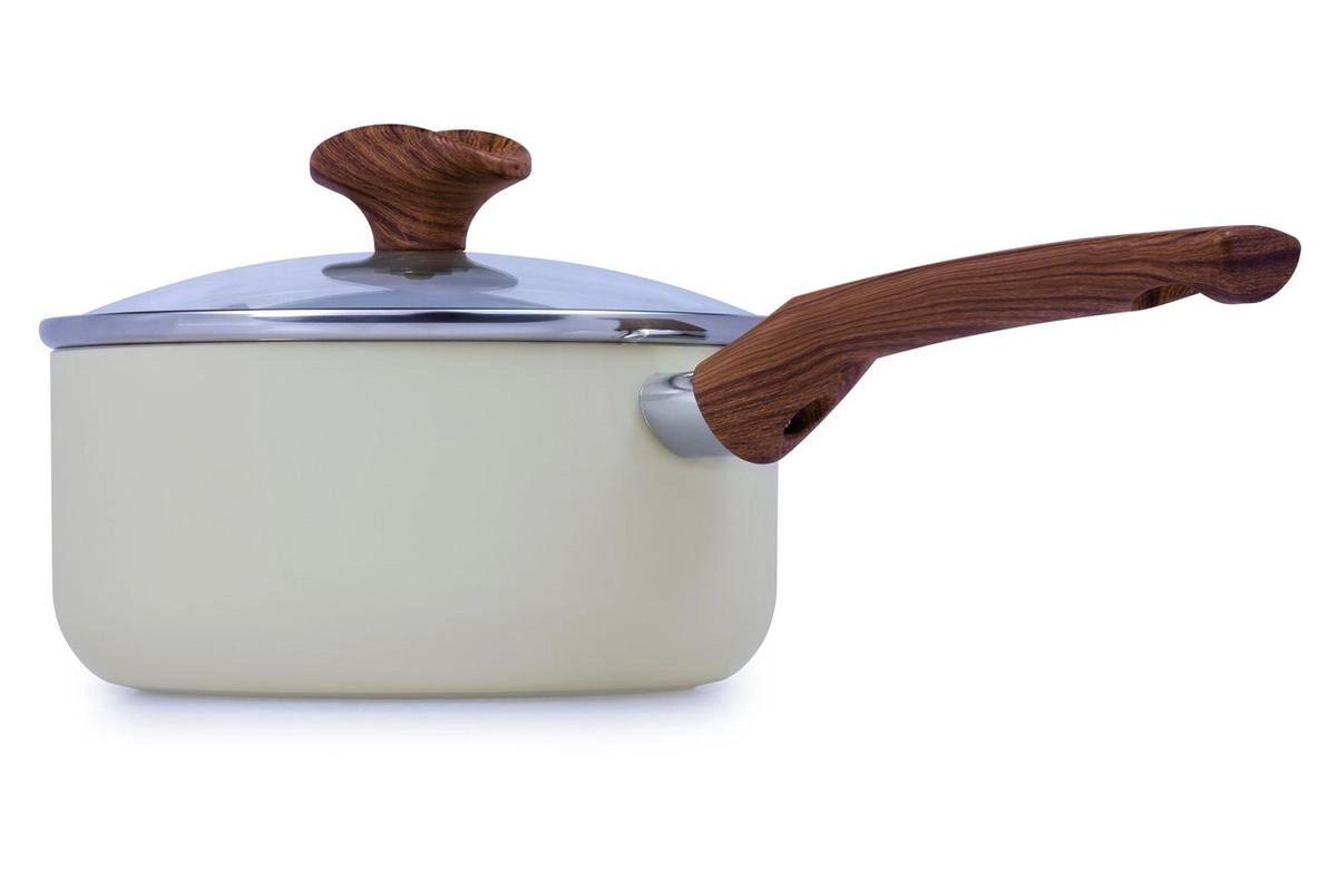 Panela para indução Capadocia bege 18 cm 1,9 L com revestimento cerâmico - Multiflon