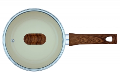 Panela para indução Capadocia bege 18 cm 1,9 L com revestimento cerâmico - Multiflon