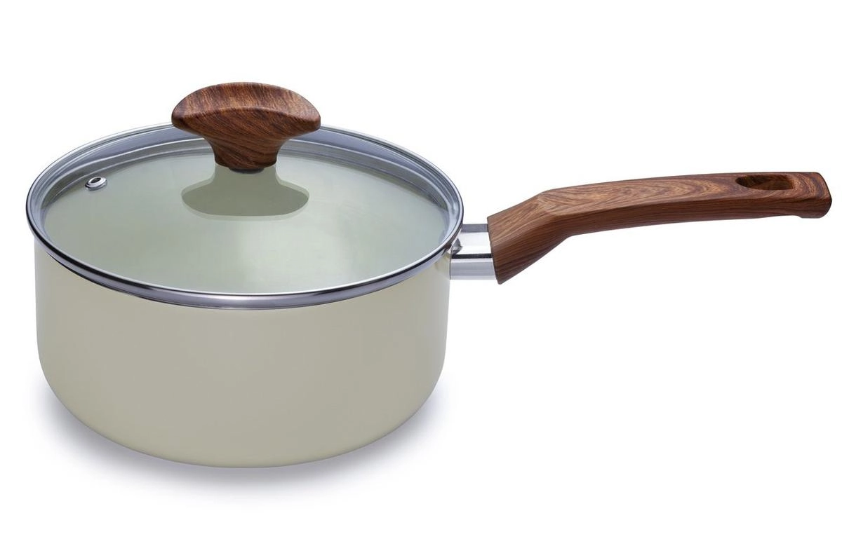 Panela para indução Capadocia bege 18 cm 1,9 L com revestimento cerâmico - Multiflon