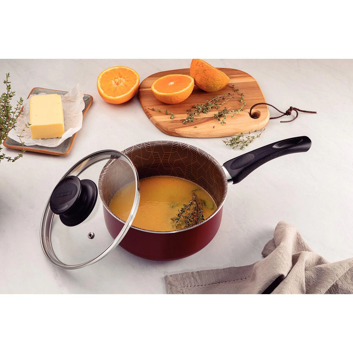 Panela Paris 18 cm 2,1 Litros Tramontina - Vermelho 