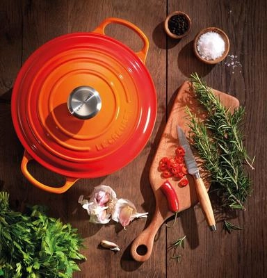 PANELA REDONDA 24CM SIGNATURE LARANJA 21177240902430 4,2L LE CREUSET