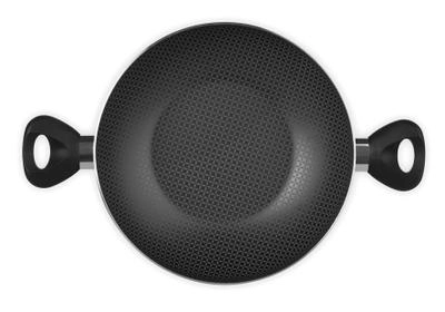 Panela Wok 28 cm 4,5 Litros com Tampa de Vidro Multiflon