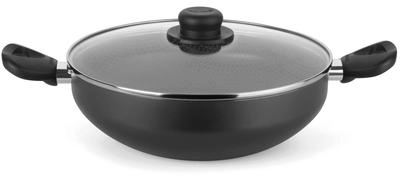 Panela Wok 28 cm 4,5 Litros com Tampa de Vidro Multiflon