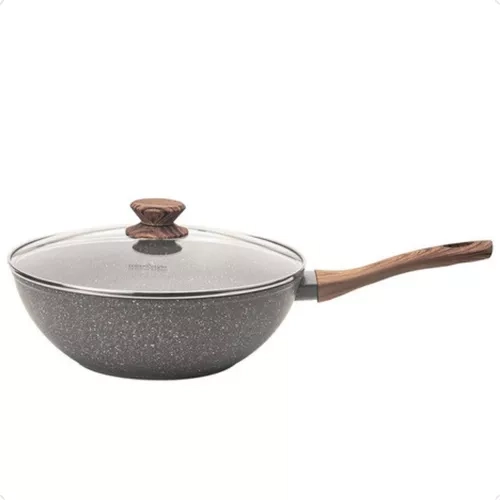 Panela Wok de Indução Cook 28 cm Mimo Style - Grafito 