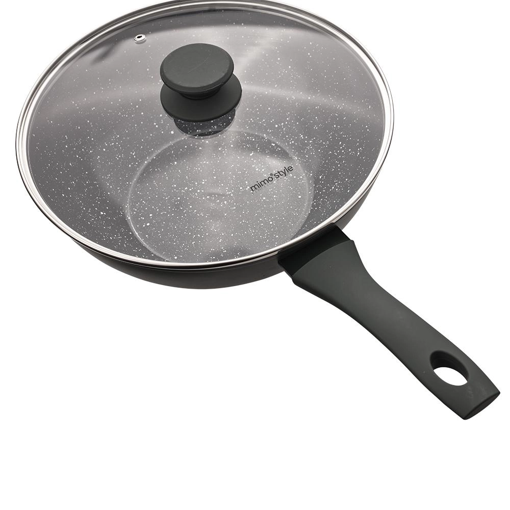 Panela Wok Inducao Cook 28cm Ceramica C/ Tampa Mimo Style - Jade